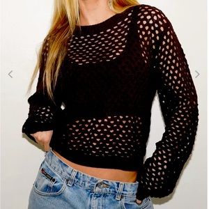 LNA Costa Sweater, brandnew, never worn. Black, S